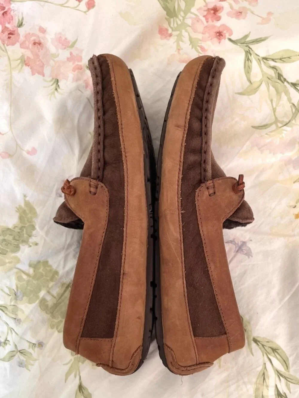 Ugg Sheepskin Lined Suede Slipper